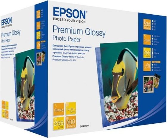 Папір Epson 130mmx180mm Premium Glossy Photo Paper, 500арк.