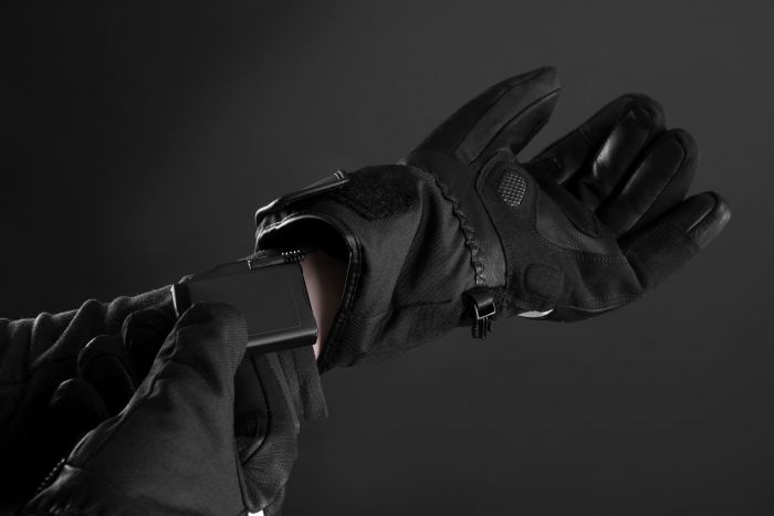 Рукавиці з підігрівом 2E Rider Black, розмір S