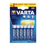 Батарейка VARTA LONGLIFE POWER AA BLI 6 (4+2) ALKALINE