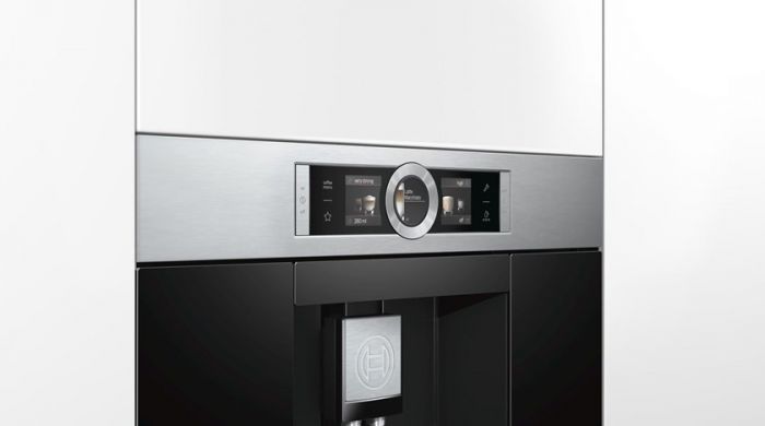 Вбудовувана кавова машина Bosch CTL636ES1 -19Бар/1600Вт/дисплей/нерж. сталь - чорний