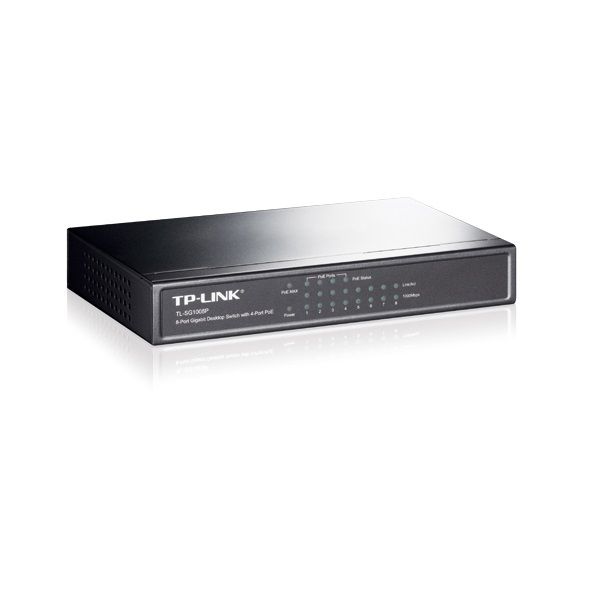 Комутатор TP-LINK TL-SG1008P 8xGE/PoE 65.2W некерований