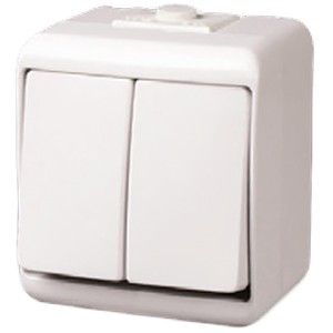 Вимикач 2-клавішний (IP54) VHE-2