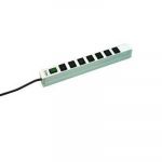 Блок розеток ZPAS 19" 1U 7хС13, з індикатором, вилка С14