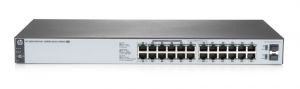 Комутатор HPE 1820-24G-PoE+ Smart Switch, 12xGE, 12xGE PoE+, 2xGE-SFP ports, 185W, L2, LT Warranty
