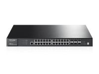 Комутатор TP-LINK T3700G-28TQ 24xGE 4xcomboGE/SFP 4х10GE/SFP+ L3 JetStream 19" 1U