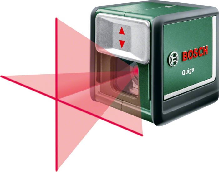 Нівелір Bosch Quigo, до 10м, точність 0.8 мм/м, 220 г