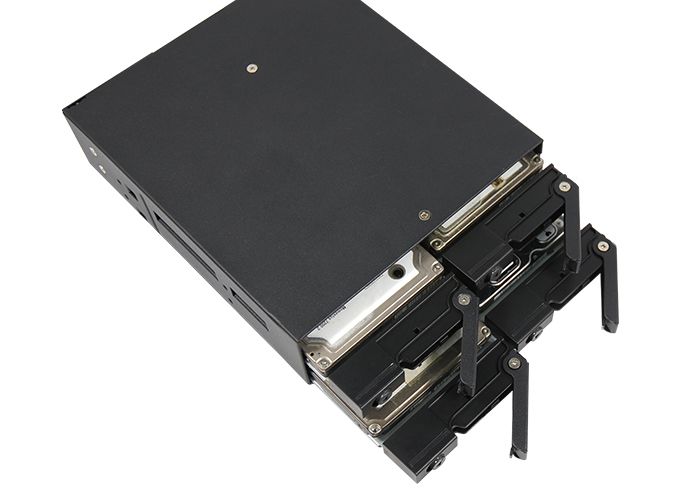 Відсік для накопичувача CHIEFTEC Backplane CMR-425, 4x2.5" HDD/SSD, 1x5.25" EXT Slot, SATA, чорний