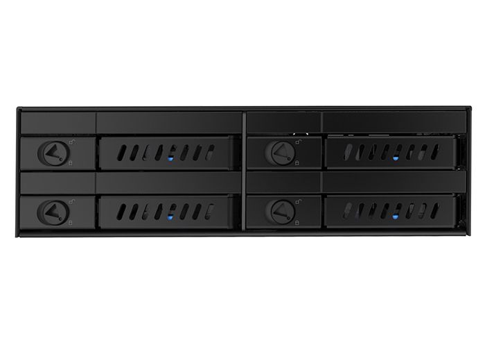 Відсік для накопичувача CHIEFTEC Backplane CMR-425, 4x2.5" HDD/SSD, 1x5.25" EXT Slot, SATA, чорний