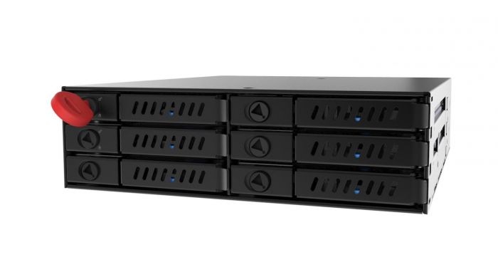 Відсік для накопичувача CHIEFTEC Backplane CMR-625, 6x2.5" HDD/SSD, 1x5.25" EXT Slot, SATA, чорний