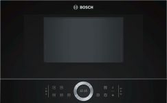 Вбудовувана мікрохвильова піч Bosch BFL634GB1 - 21л./900Вт/TFT дисплей/чорний
