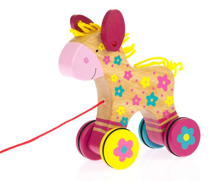 Дерев'яна каталка goki Конячка Susibelle 54944