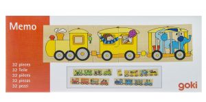 Пазл дерев'яний goki Кольоровий паровоз 56945