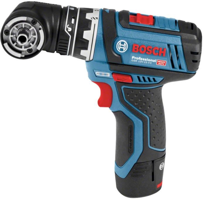 Шуруповерт-дриль Bosch GSR 12V-15 FC, 12В, 2х2.0Ач