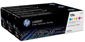 Комплект картриджів HP 128A CYM LJ CP1525n/1525nw,CM1415fn/ 1415fnw (CE321A, CE322A, CE323A) Tri-Pack