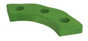 nic Підсвічник святковий дерев'яний напівкруглий зелений NIC522874