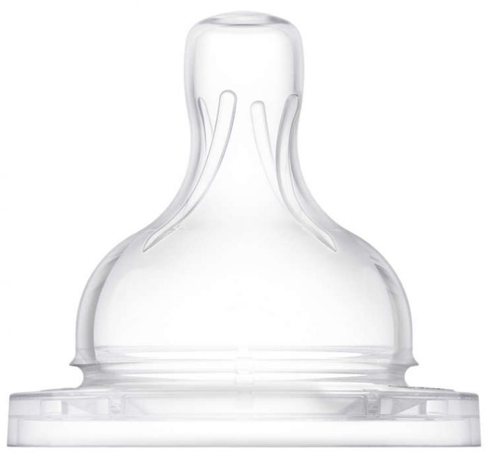 Соска Avent Classic+ 3міс+, силіконова, варіативний потік, 2шт
