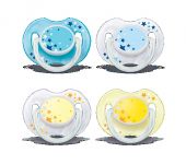 Пустушка Avent Mini 0міс+, нічна, 2шт, в ас.