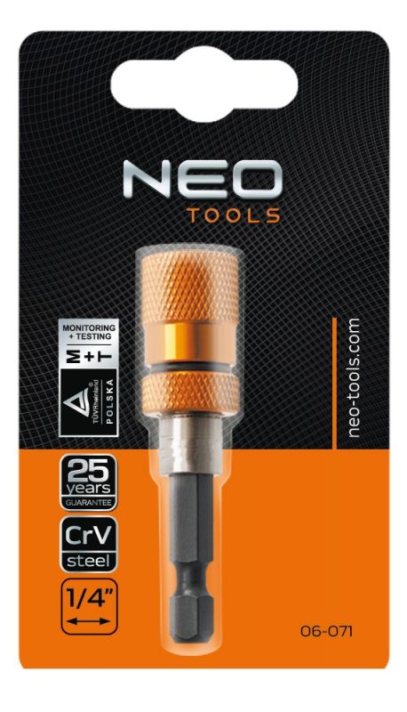 Тримач насадок NEO, 1/4 ", 60 мм