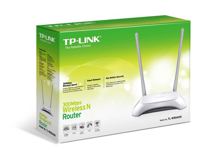 Маршрутизатор TP-LINK TL-WR840N N300 4xFE LAN 1xFE WAN