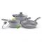 Набір посуду з 5 предметів Lamart LT1095 з мраморним покриттям Stone