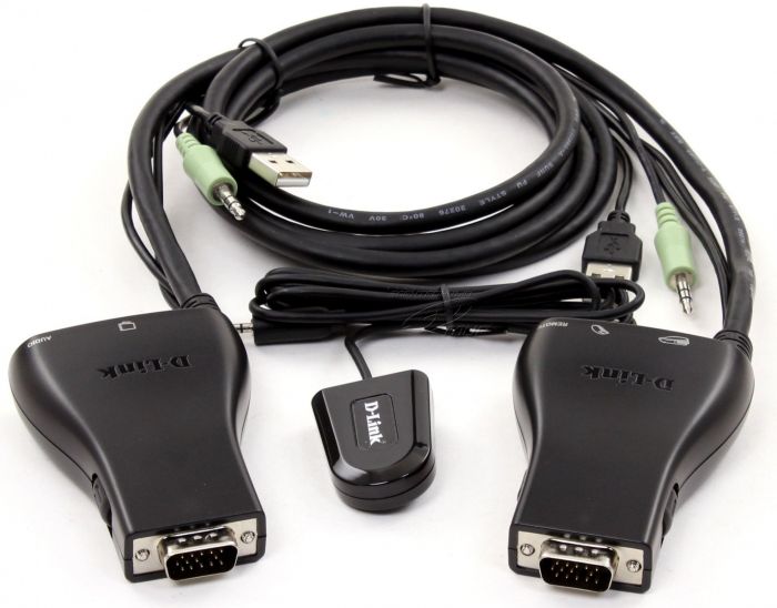 KVM-перемикач D-Link KVM-221 2xUSB, VGA