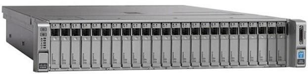 Сервер Cisco UCS C240M4SX w/2xE52620v3,2x8GB, MRAID,2x1200W,32G SD,RAILS