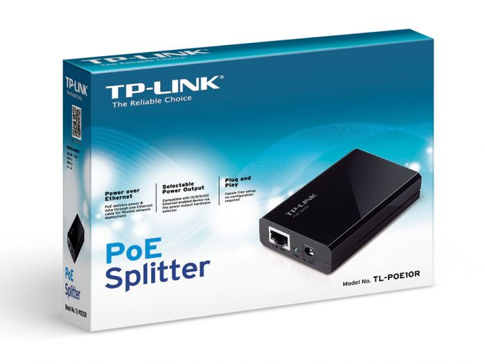 PoE-Сплітер TP-LINK TL-POE10R 2xGE 5/9/12V 15.4W