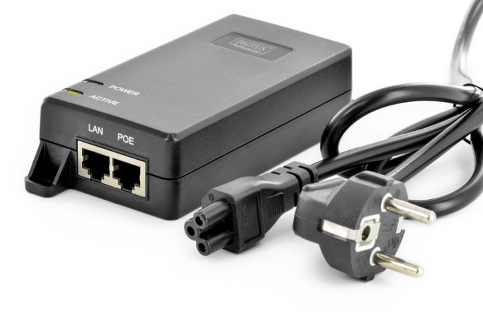 PoE-Інжектор DIGITUS PoE Ultra 802.3at, 10/100/1000 Mbps, Output max. 48V, 60W