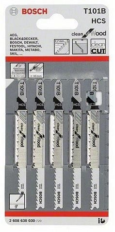 Пилочки Bosch Wood для електролобзика, 10 шт.