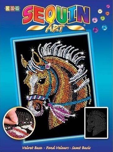 Набір для творчості Sequin Art Blue Кінь 25*34см