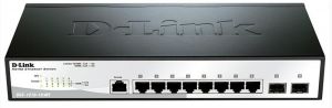 Комутатор D-Link DGS-1210-10/ME revA 8xGE, 2xSFP, Smart