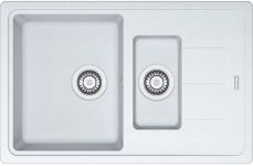 Кухонна мийка Franke BASIS BFG 651-78 Фраграніт/780х500х200/Білий