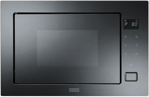 Мікрохвильова піч Franke вбудовувана, 25л, 900Вт, гриль, дисплей, сенсорн, чорний