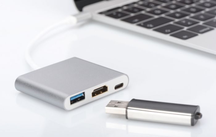 Адаптер Digitus USB Type-C Multi Adapter 4K 30Hz HDMI, USB 3.0, USB-C