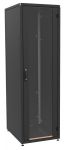 Шафа ZPAS 19" 42U 600x600, скляні двері WZ-IT-426060-69AA-2-161-FP, чорна
