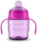 Чашка-непроливайка Avent з м'яким носиком рожева 200 мл 6+ 1 шт. SCF551/03