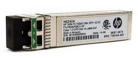 Модуль HPE StoreFabric 16Gb FC/10GbE 100m SR SFP+ Transceiver