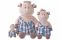 М'яка іграшка Same Toy Порося в комбінезоні 45см THT706