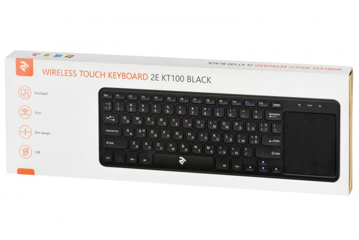Клавіатура 2E Touch Keyboard KT100 WL BLACK