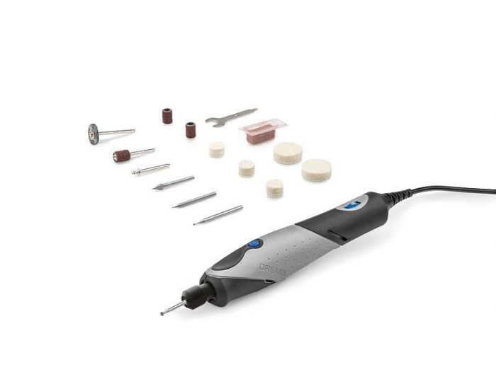 Шліфувально-гравірувальна машина Dremel Stylo 2050-15, 5000-22000об/хв, 15 насадок, 13см, 0.105кг