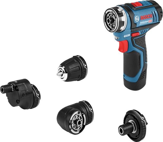 Шуруповерт-дриль Bosch GSR 12V-15 FC, 12В, 2х2.0Ач