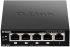 Комутатор D-Link DGS-1005P 5xGE (4xPoE, 1xUplink), 60W
