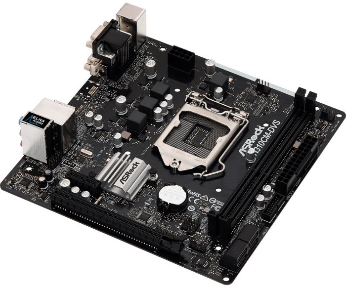 Материнська плата ASRock H310CM-DVS s1151 H310 2xDDR4 DVI-VGA mATX