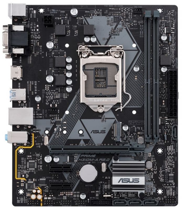 Материнcька плата ASUS PRIME_H310M-A_R2.0 s1151 H310 2xDDR4 HDMI-DVI-VGA mATX