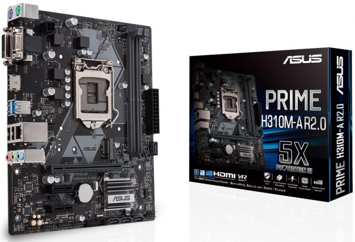 Материнcька плата ASUS PRIME_H310M-A_R2.0 s1151 H310 2xDDR4 HDMI-DVI-VGA mATX