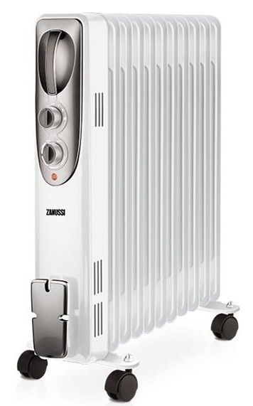 Обігрівач оливний Zanussi ZOH/ES-11WN, 27м2, 2200Вт, мех. упр-ння, 11 секцій, білий