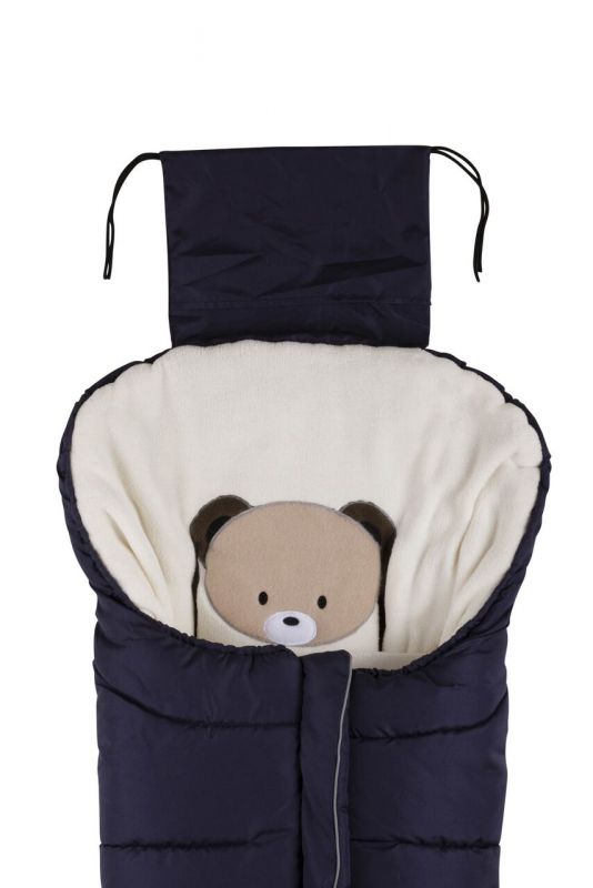 Зимовий конверт NUVITA 9605 СUCCIOLI JUNIOR синій/ведмежа/бежевий