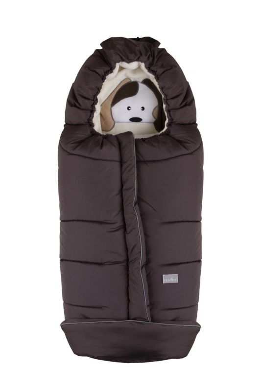 Зимовий конверт NUVITA 9605 СUCCIOLI JUNIOR коричневий/пес/бежевий