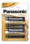 Батарейка Panasonic ALKALINE POWER лужна D(LR20) блістер, 2 шт.