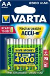 Акумулятор VARTA NI-MH Power AA 2600 мАг, 4 шт.